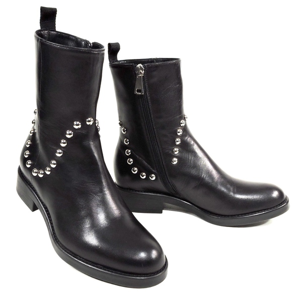 🇮🇹BALDININI🇮🇹Women's  Leathe Ankle Bootie - Picture 1 of 8